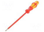 Screwdriver: insulated | slot | 4x0.8mm | Blade length: 150mm