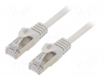 Patch cord | F/UTP | Cat: 6 | RJ45 plug | stranded | CCA | 5m | PVC | grey