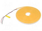 NEON LED tape | gold | 2835 | LED/m: 120 | 6mm | IP65 | 8W/m | Thk: 12mm