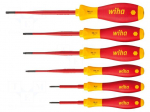 Screwdriver: insulated-set | insulated,slim | 1kVAC | 6pcs.