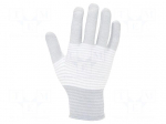 Protective gloves | Size: XL | ESD | polyamide,carbon fiber