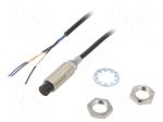 Sensor: inductive | OUT: PNP / NO | 0&divide;8mm | 10&divide;30VDC | M12 | 2m | IP67