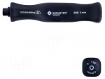 Screwdriver handle | ESD | Holder: hexagonal | 5/32" | 95mm