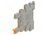 Socket | for DIN rail mounting | -40&divide;60&deg;C | 6.2x80x94mm | 24VDC