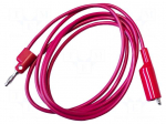Test lead | 10A | banana plug 4mm,crocodile clip | Urated: 1kV | red
