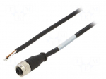 Cable: for sensors/automation | M12 | PIN: 4 | straight | 1.5m | plug