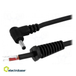 Kaabel | juhtmed, DC 1,3/3,5 pistik | nurgeline | 1mm2 | must | 1,5 m | -20&divide;70&deg;C