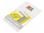 Safety sign | self-adhesive folie | W: 26.3mm | H: 120mm | white