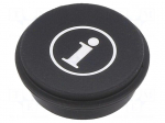 Button | round | &Oslash;21mm | black | 09