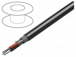 Wire | 3x24AWG | RS232,RS423 | stranded | Cu | Insulation: PVC | chrome