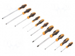 Screwdriver: universal-set | Phillips,slot | BETAGRIP | 12pcs.