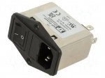 Connector: AC supply | socket | male | power supply | Inom: 4A | 250VAC