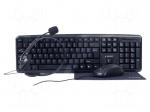Office kit | black | Jack 3,5mm,USB A | wired,US layout | 1.8m
