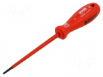 Screwdriver: insulated | slot | 3x0.5mm | Blade length: 100mm | 1kVAC