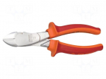 Pliers | side,cutting,insulated | carbon steel | 180mm | 466/1VDEBI