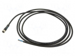 Cable: for sensors/automation | M8 | PIN: 3 | straight | 10m | plug | 4A