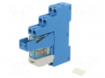 Relay: interface | SPDT | Ucoil: 24VDC | 16A | for DIN rail mounting