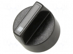 Knob | 61 | Actuator colour: black | &Oslash;18mm | Body: black | plastic