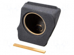 Car loudspeaker enclosure | MDF | black melange | 250mm | &Scaron;koda | 15l
