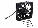 Fan: DC | axial | 12VDC | 120x120x25mm | 28.9dBA | HDB | 600&divide;1900rpm