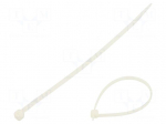 Cable tie | L: 300mm | W: 3.6mm | natural | polyamide | 180N | 100pcs.