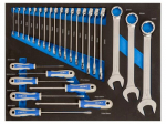 Tools set: general purpose | in a foam tray | 27pcs.