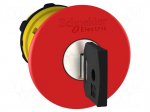 Switch: emergency stop with key | 22mm | Stabl.pos: 2 | red | none