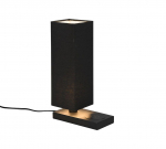 TRIO-Lighting Haley table lamp E14 black with charging station gaismeklis