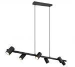 Trio Marley piekarama lampa 6-pc 115 cm GU10 matt black brushed steel 302400632 4017807523652