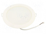 Lamp: LED downlight | 16W | 230VAC | white cold | 110&deg; | 6500K | IP20