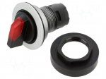 Switch: rotary | 22mm | Stabl.pos: 1 | depending on the holder | IP65