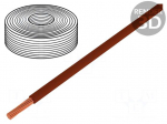 Wire | LiY | stranded | Cu | 0.25mm2 | PVC | brown | 100V | 50m | Class: 5