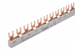 MCB busbar 16mm2, 2 phase, fork type, 1m, 54 modules