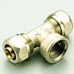 PE-X kompresijas trejgabals 20x3/4"Fx20 PE-X T-gabals F