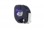 Ribbon (papierowa) JetWorld Replacement Dymo LetraTag Black on White, 12mm x 4m (59421, 91200, 91330, 91220) (S0721500, S0721510)