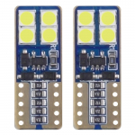 Autolambid, Mootorratta ja traktori valgustid // Auto LED-pirnid ja komplektid // Żar&oacute;wki led canbus 8smd 2835 t10e w5w white 12v 24v amio-01635