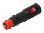 &Uuml;hendused // Different Audio, Video, Data connection plug and sockets // 96-805# Wtyk zapalniczki samochodowej w22 + wyłącznik