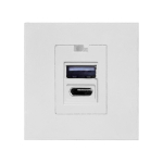 Uued tooted // NOEN USB x2 - typ A+C, podw&oacute;jny port modułowy 45x45mm z ładowarką USB, 2,1A 5VDC, biały