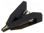 Kelvin crocodile clip | 10A | Grip capac: max.7.9mm | L: 41mm