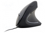 Mouse | black | USB A | optical,wired | ergonomic,DPI change button