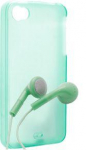 Back panel cover Apple  iPhone 5 Venom Signature TPU Shell & Earphones Green