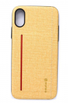Back panel cover Evelatus Apple iPhone X 6127 Yellow