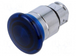 Switch: push-button | 22mm | Stabl.pos: 1 | blue | ZBVB,ZBVG,ZBVJ,ZBVM
