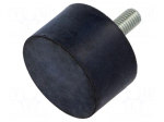 Vibroisolation foot | &Oslash;: 50mm | H: 30mm | Shore hardness: 40&plusmn;5 | 1820N