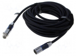 Cable | XLR male 3pin,XLR female 3pin | 10m | black | textile