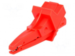 Crocodile clip | 20A | 1kVDC | red | Grip capac: max.25mm