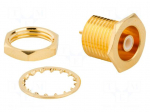 Connector: SMB | socket | male | straight | 50&Omega; | soldering | PTFE | brass
