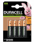 R6/AA patareid 1.2V Duracell Recharge seeria Ni-MH HR6 1300 mAh pakendis 4 gb.