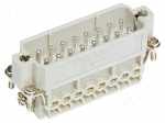 Connector: HDC | contact insert | male | 16A | 250V | Han&reg; A | PIN: 16