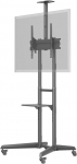 Goobay Floor stand | 59508 TV Presentation Stand Pro (Size L) | Adjustable Height